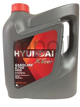 Hyundai Масло мотор .XTeer Gasoline G700 SN 5W40 (4л)