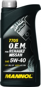 Mannol масло мотор синт O.E.M. for Renault Nissan 5W40 (1л)