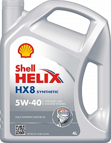 Shell Масло мотор синт Helix HX8 5W40  (4л)