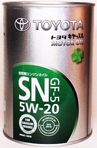 Toyota Motor Oil SN 5W20 Масло мотор. (1л)