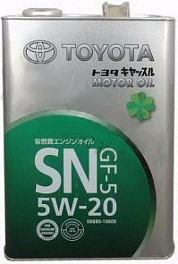 Toyota Motor Oil SN 5W20 Масло мотор. (4л)