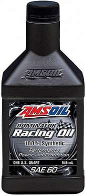 Моторное масло AMSOIL DOMINATOR® Synthetic Racing Oil SAE 60 (0,946л)