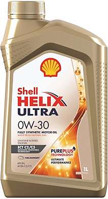 Shell Helix ultra ECT C2/C3 моторное масло 0w30 1л.
