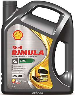 Shell моторное масло дизель Rimula R6 LME 5w30 (E7, 228,51) 4л.