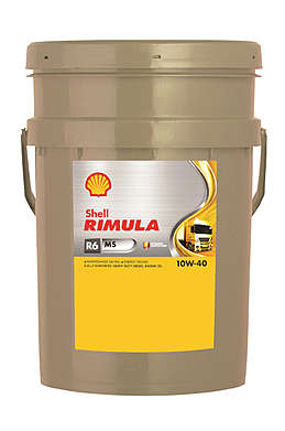 Shell Rimula R6 MS 10W-40 (20л) Моторное дизельное масло