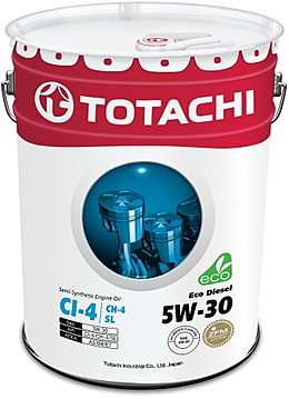 TOTACHI  Eco  Diesel  Semi-Synthetic  CI-4/SL    5W-30     20л