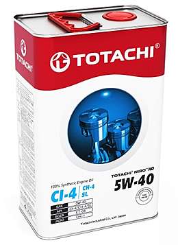 TOTACHI  NIRO    HD    Synthetic API CI-4/SL 5W-40      4л