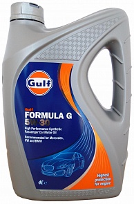 Gulf Formula G 5W30 масло мотор A3/B4 (4л)