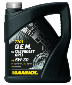 Mannol масло мотор синт O.E.M. for Chevrolet Opel 5W30 (4л)
