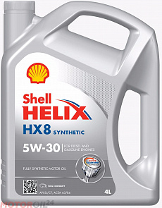 Shell Масло мотор синт Helix HX8 5W30  (4л)