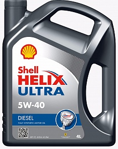 Shell Масло мотор синт Helix Ultra Diesel 5W40   (4л)