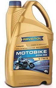 RAVENOL Моторное масло Motobike V-Twin SAE 20W-50 Fullsynth (4л) new