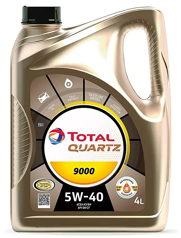 Total 5W40 Quartz 9000 Моторное масло (4л) 148597