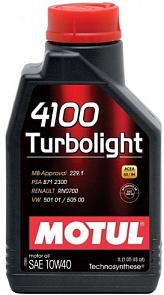 Motul Turbolight 4100 10W40 Масло мотор. (1л)