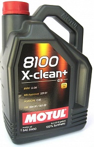 Motul Масло моторн. синт X-Clean+ C3 8100 5W30 (5л)
