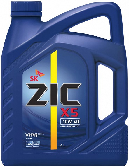 ZIC Масло моторное полусинтетическое X5 10w-40 6л