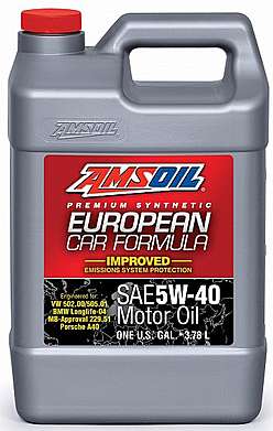 Моторное масло AMSOIL European Car Formula SAE 5W-40 Improved ESP Synthetic Motor Oil (3,78л)