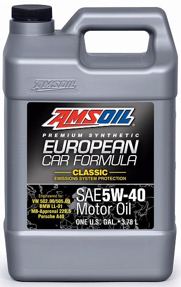 Моторное масло AMSOIL European Car Formula SAE 5W-40 Classic ESP Synthetic Motor Oil (3,785 л)