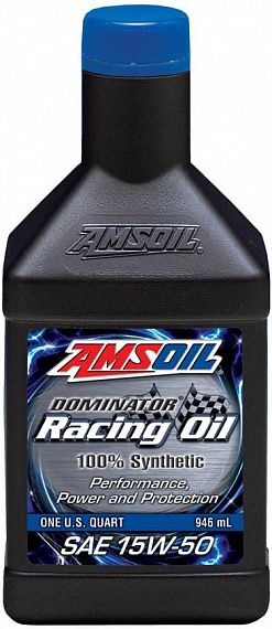 Моторное масло AMSOIL DOMINATOR® Synthetic Racing Oil SAE 15W-50 (0,946л)