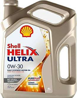 Shell Helix ultra ECT C2/C3 моторное масло 0w30 4л.