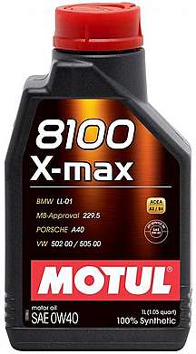 MOTUL Масло моторное синт. X-max 8100 0W-40 (1л.)																																		