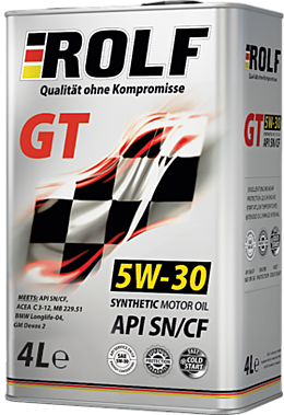 Моторное масло ROLF GT 5W-30 SN/CF 1 л