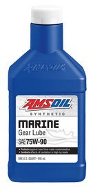 AMSOIL Масло трансмиссионное Synthetic Marine Gear Lube 75W/80W-90 (0,946л)