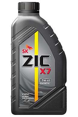 ZIC Масло моторное синтетическое X7 5w-40  1л