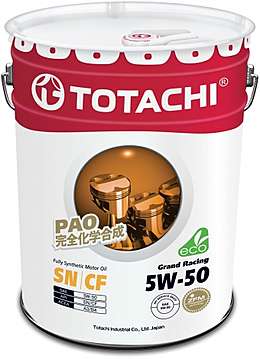 TOTACHI  Grand Racing  Fully Synthetic  SN/CF     5W-50     20л