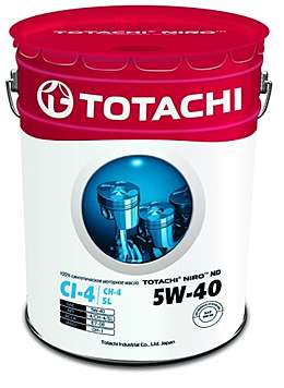 TOTACHI  NIRO    HD Synthetic API CI-4/SL 5W-40     16.5 кг/19л.