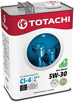TOTACHI  Eco  Diesel  Semi-Synthetic  CI-4/SL    5W-30      6л