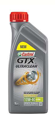 Castrol GTX UltraClean 10W-40  п/с мотор. масло (1л)